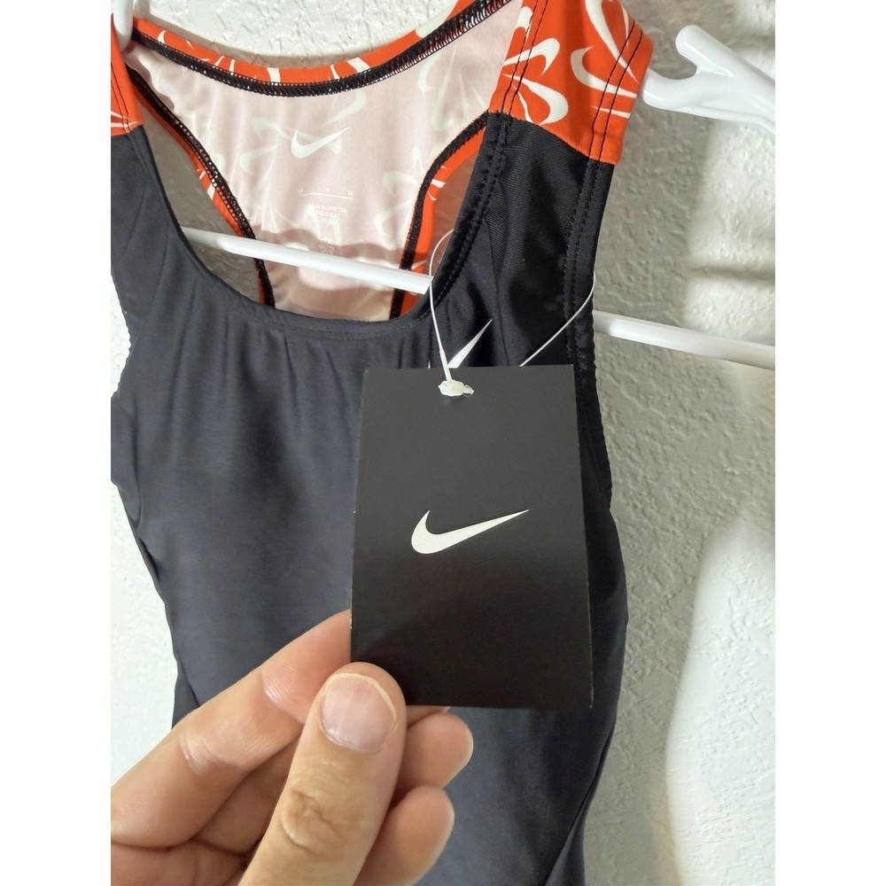 NWOT Nike Swim Top Black Size Medium NEW Zip - Picture 3 of 8